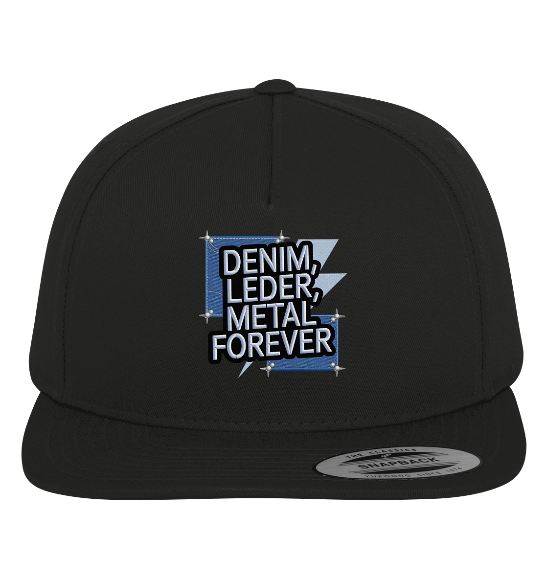Denim, Leder, Metal Forever - Heavy Metal - Baseballkappe / Mütze