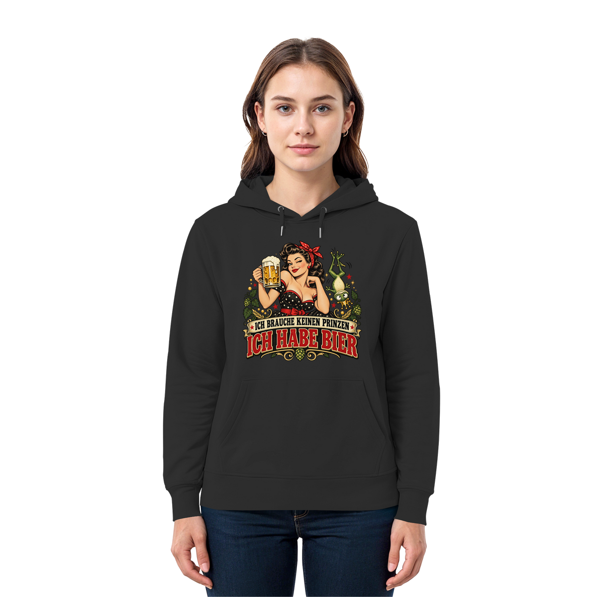 Ich brauche keinen Prinzen - Ich habe Bier - Hoodie