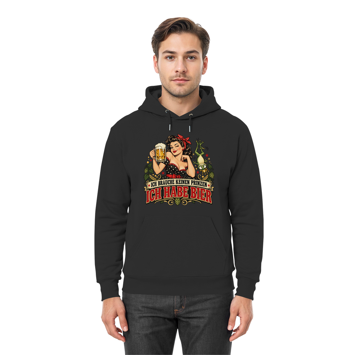 Ich brauche keinen Prinzen - Ich habe Bier - Hoodie