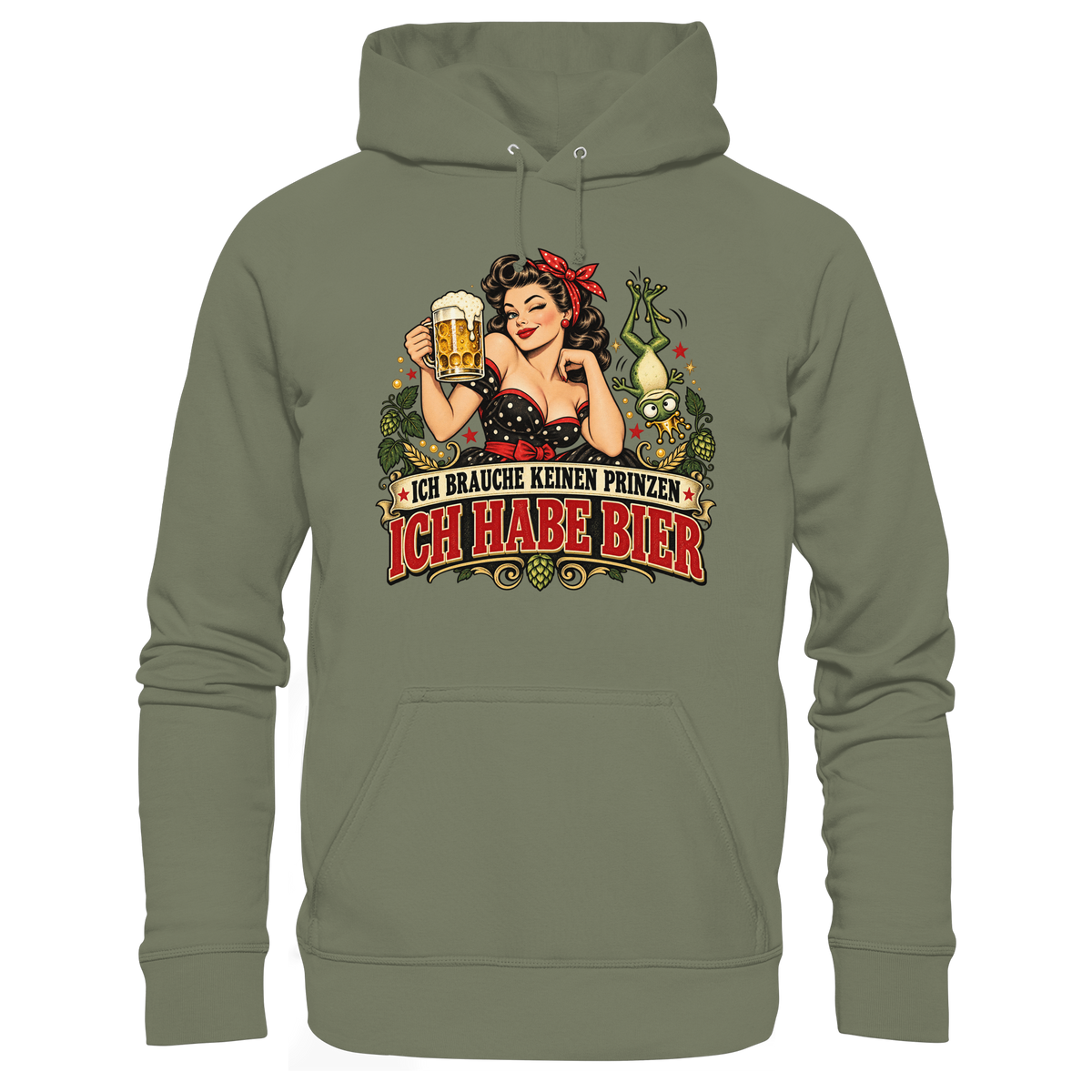 Ich brauche keinen Prinzen - Ich habe Bier - Hoodie