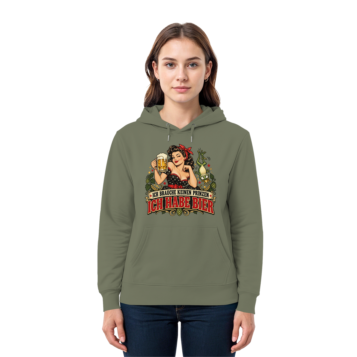 Ich brauche keinen Prinzen - Ich habe Bier - Hoodie