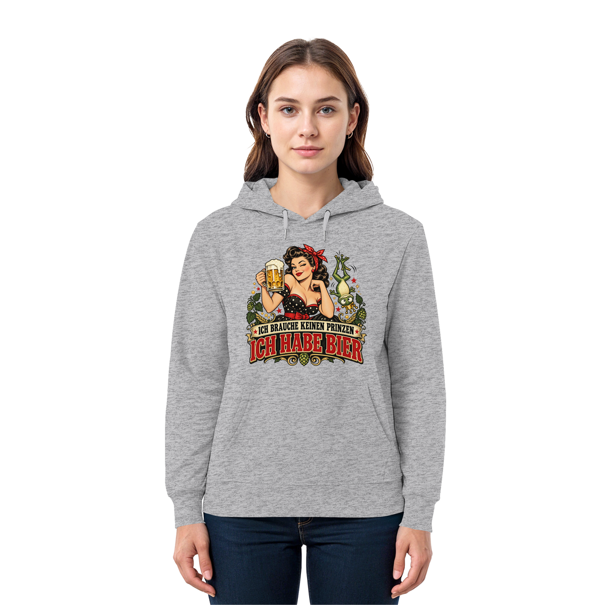 Ich brauche keinen Prinzen - Ich habe Bier - Hoodie