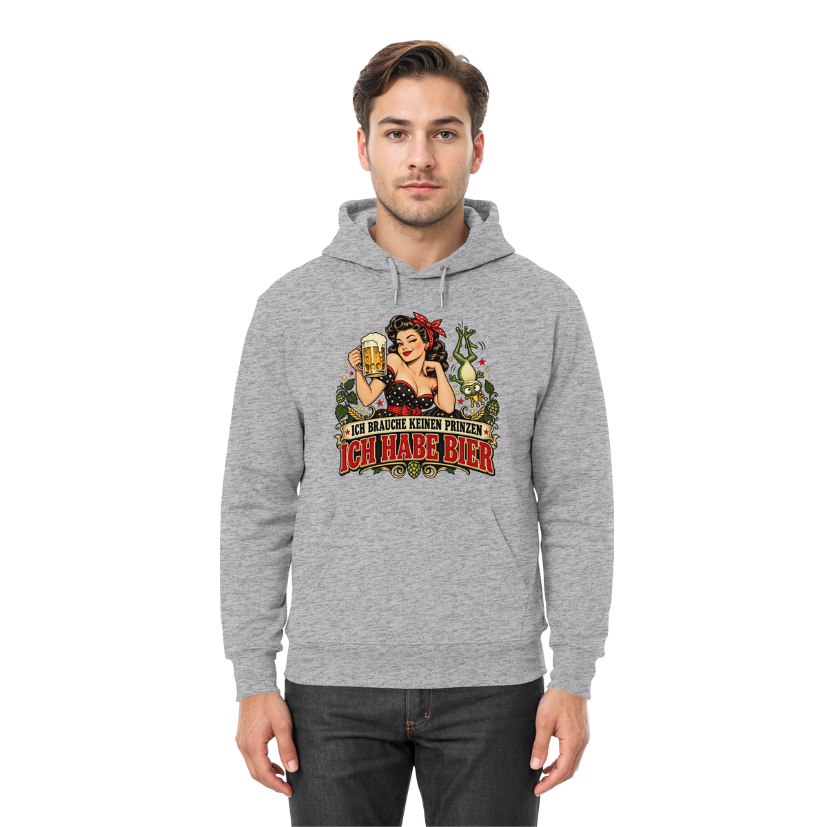 Ich brauche keinen Prinzen - Ich habe Bier - Hoodie