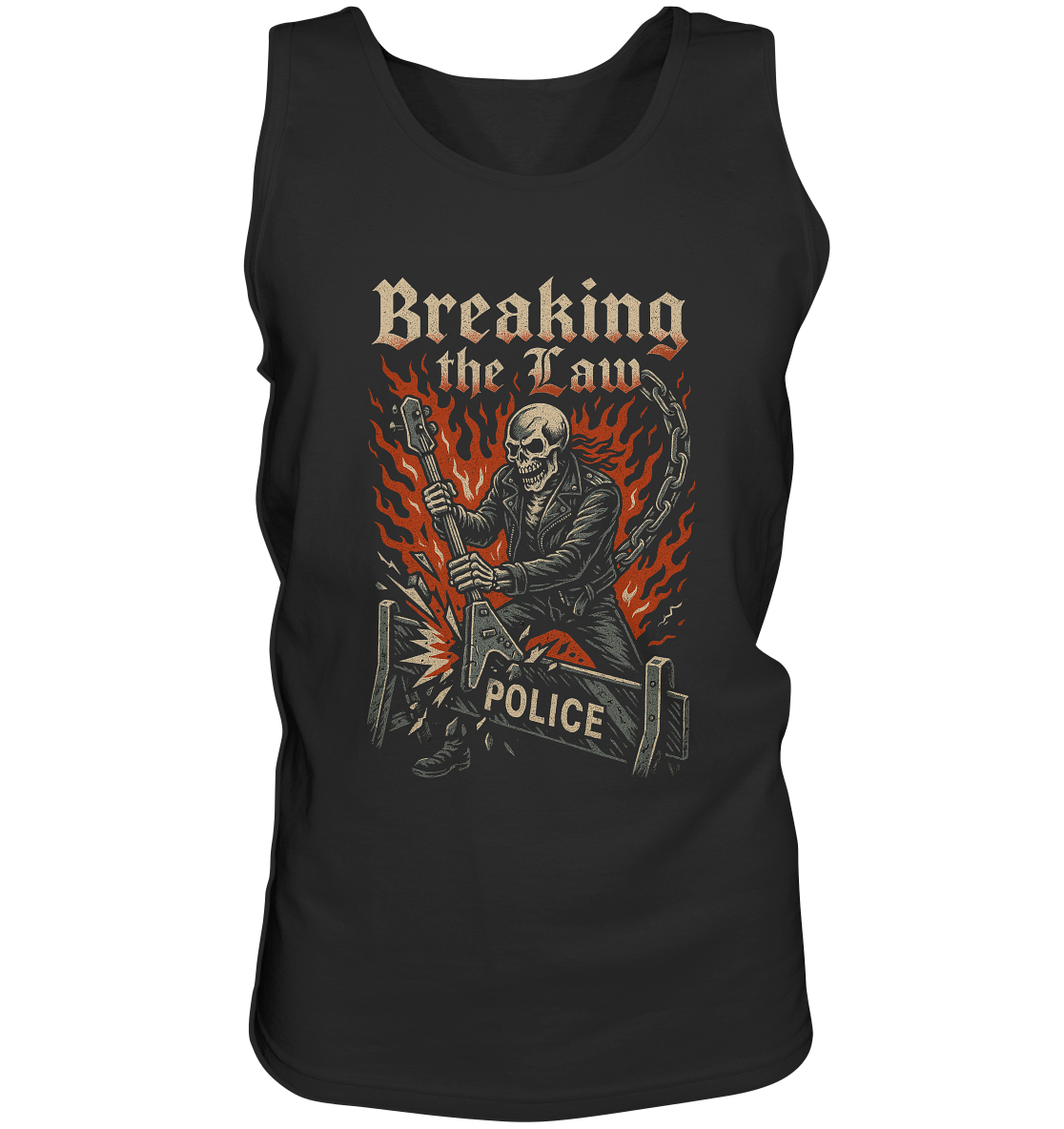 Breaking the Law - Skull - Herren Tank-Top Shirt