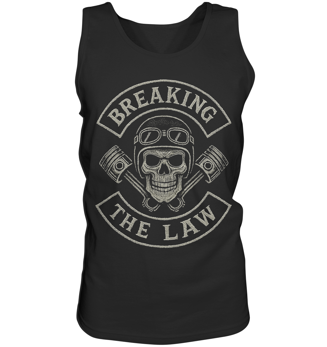 Breaking the Law - Biker Patch - Herren Tank-Top Shirt