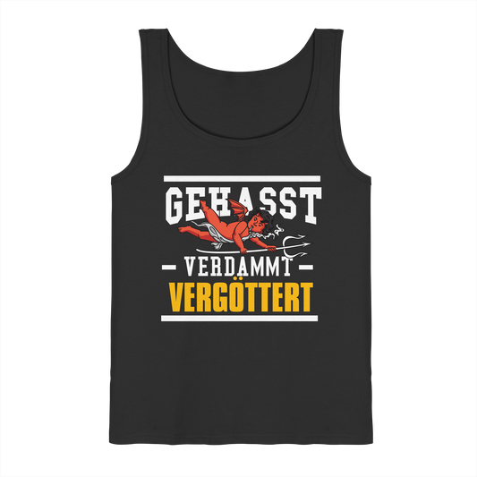Gehasst Verdammt Vergöttert - böhser Engel - Herren Tank-Top Shirt