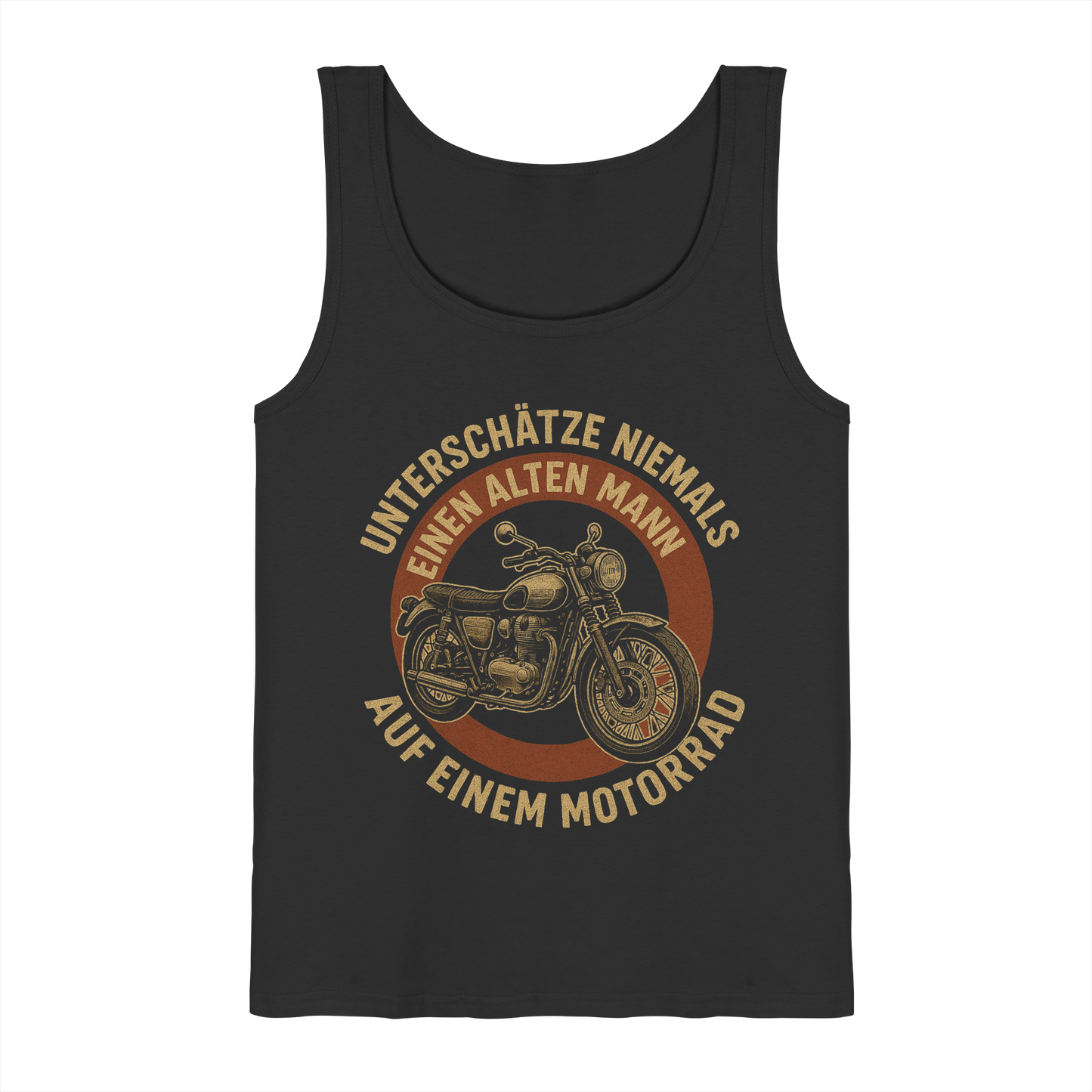 Unterschätze niemals einen alten Mann auf einem Motorrad - Herren Tank-Top Shirt
