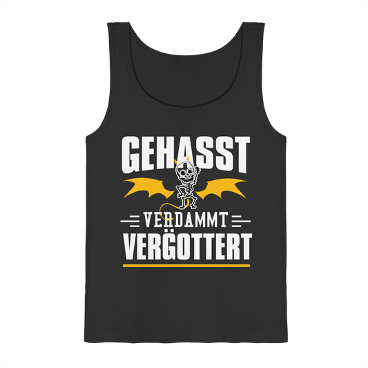 Gehasst Verdammt Vergöttert - Skelett mit Flügeln - Herren Tank-Top Shirt