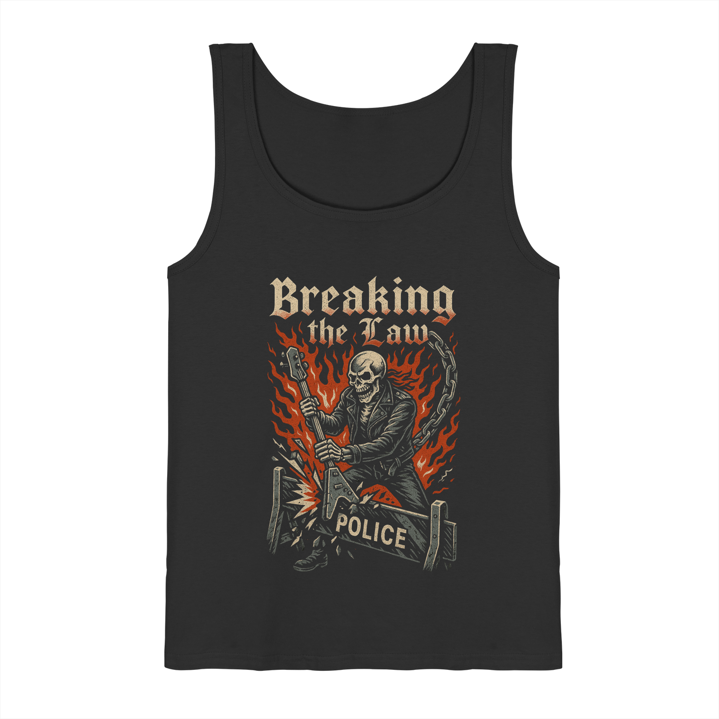 Breaking the Law - Skull - Herren Tank-Top Shirt