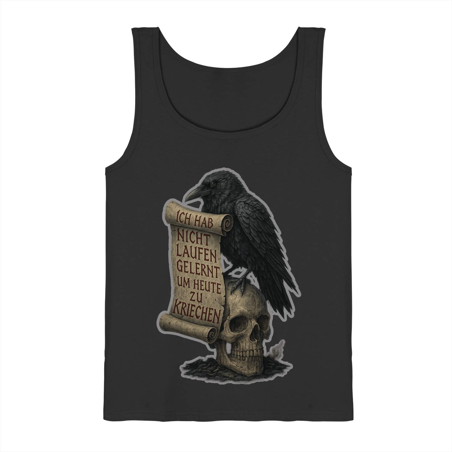 Ich habe nicht laufen gelernt um heute zu kriechen (black) - Herren Tank-Top Shirt