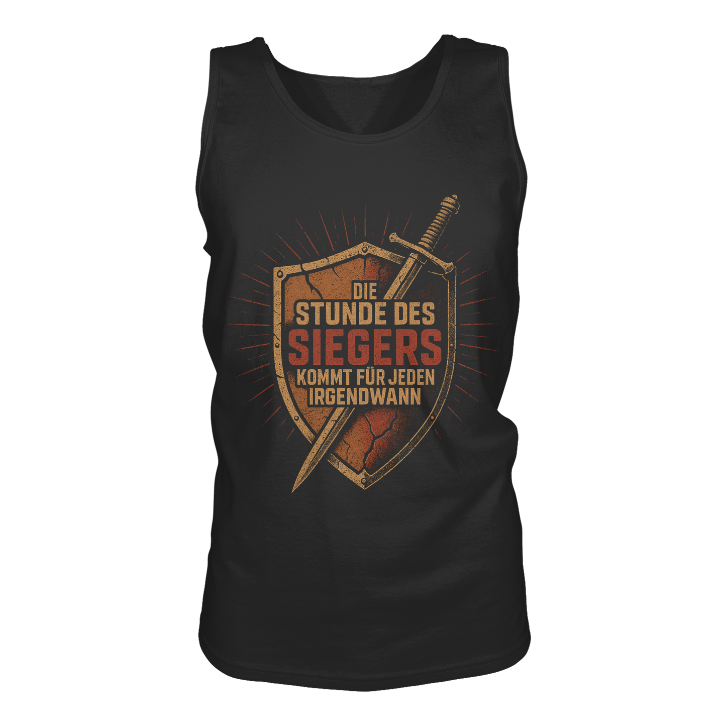 Die Stunde des Siegers kommt für jeden irgendwann - Herren Tank-Top Shirt