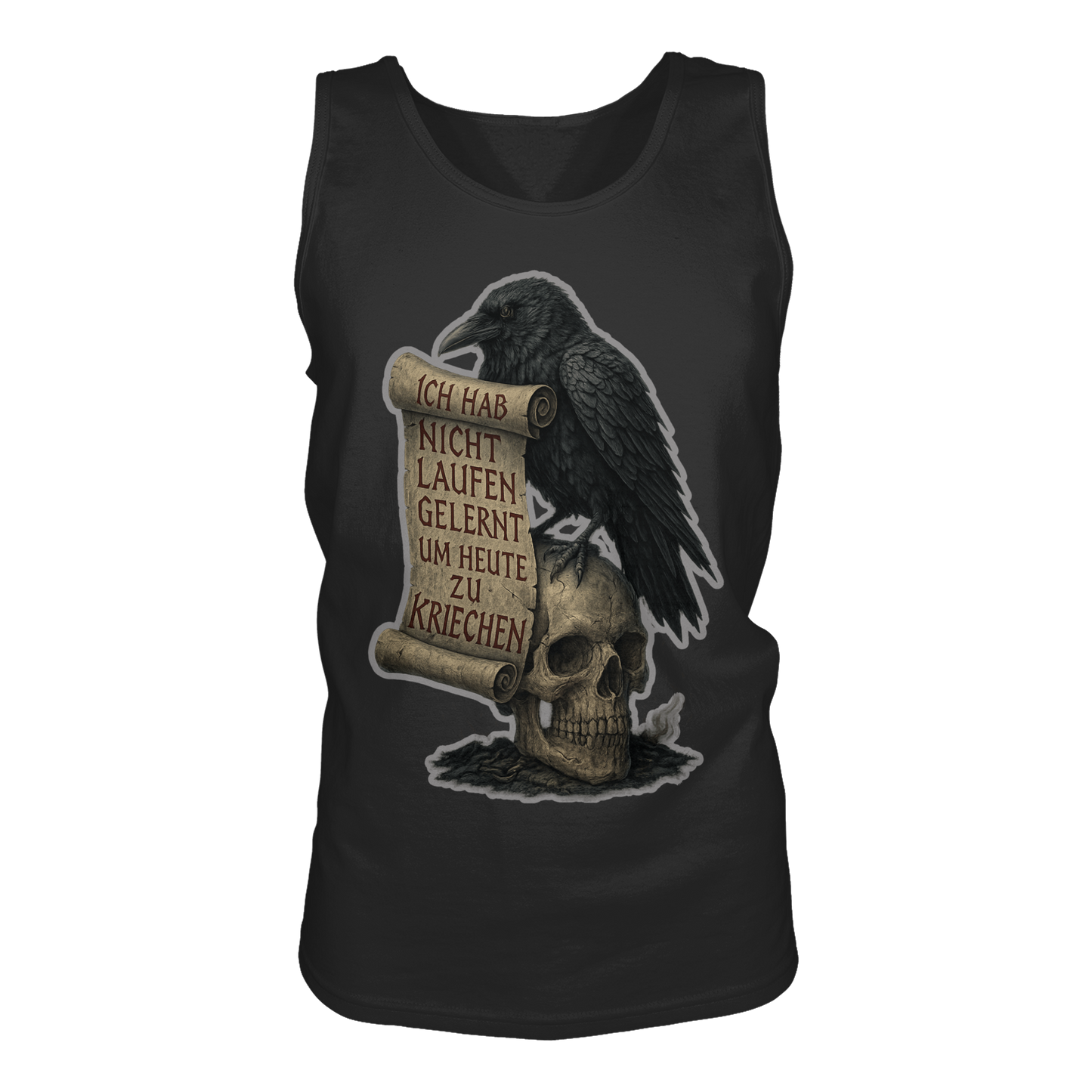 Ich habe nicht laufen gelernt um heute zu kriechen (black) - Herren Tank-Top Shirt