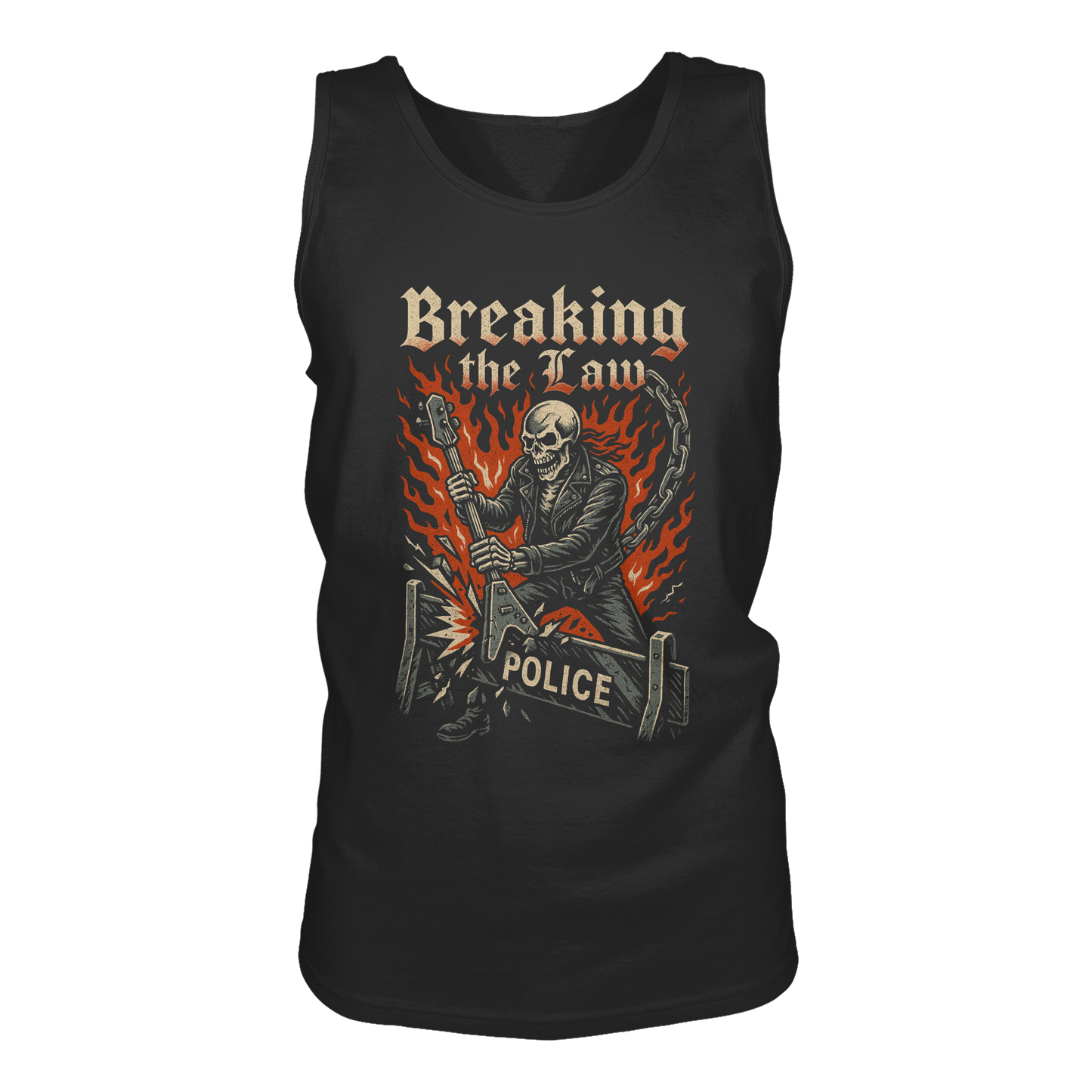 Breaking the Law - Skull - Herren Tank-Top Shirt