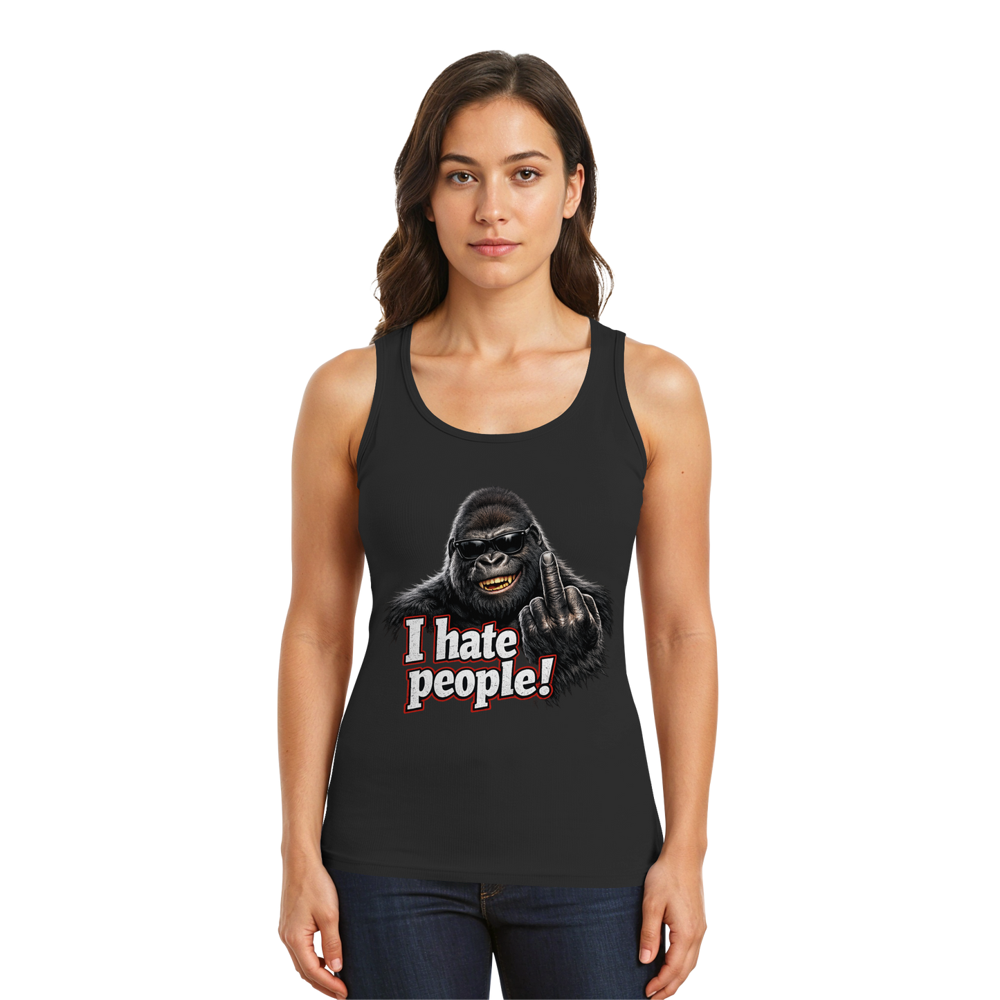 I hate people! - Herren Tank-Top Shirt