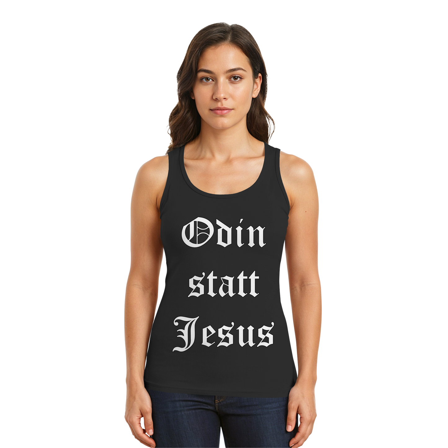 Odin statt Jesus - Damen Tank-Top Shirt