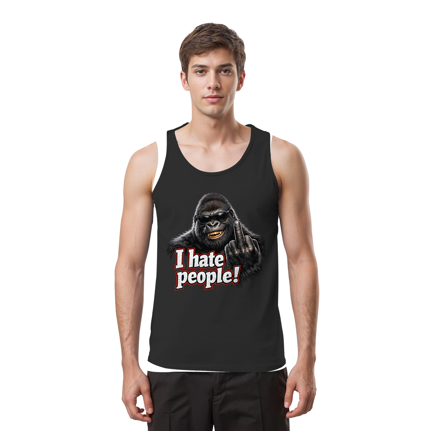I hate people! - Herren Tank-Top Shirt