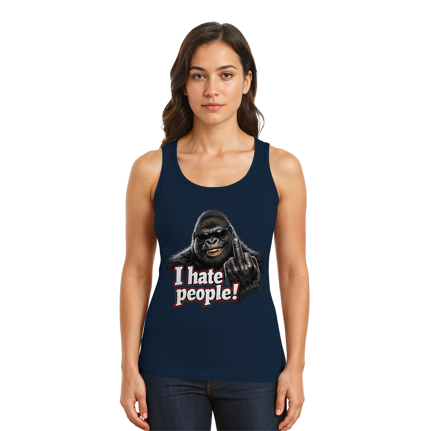 I hate people! - Herren Tank-Top Shirt