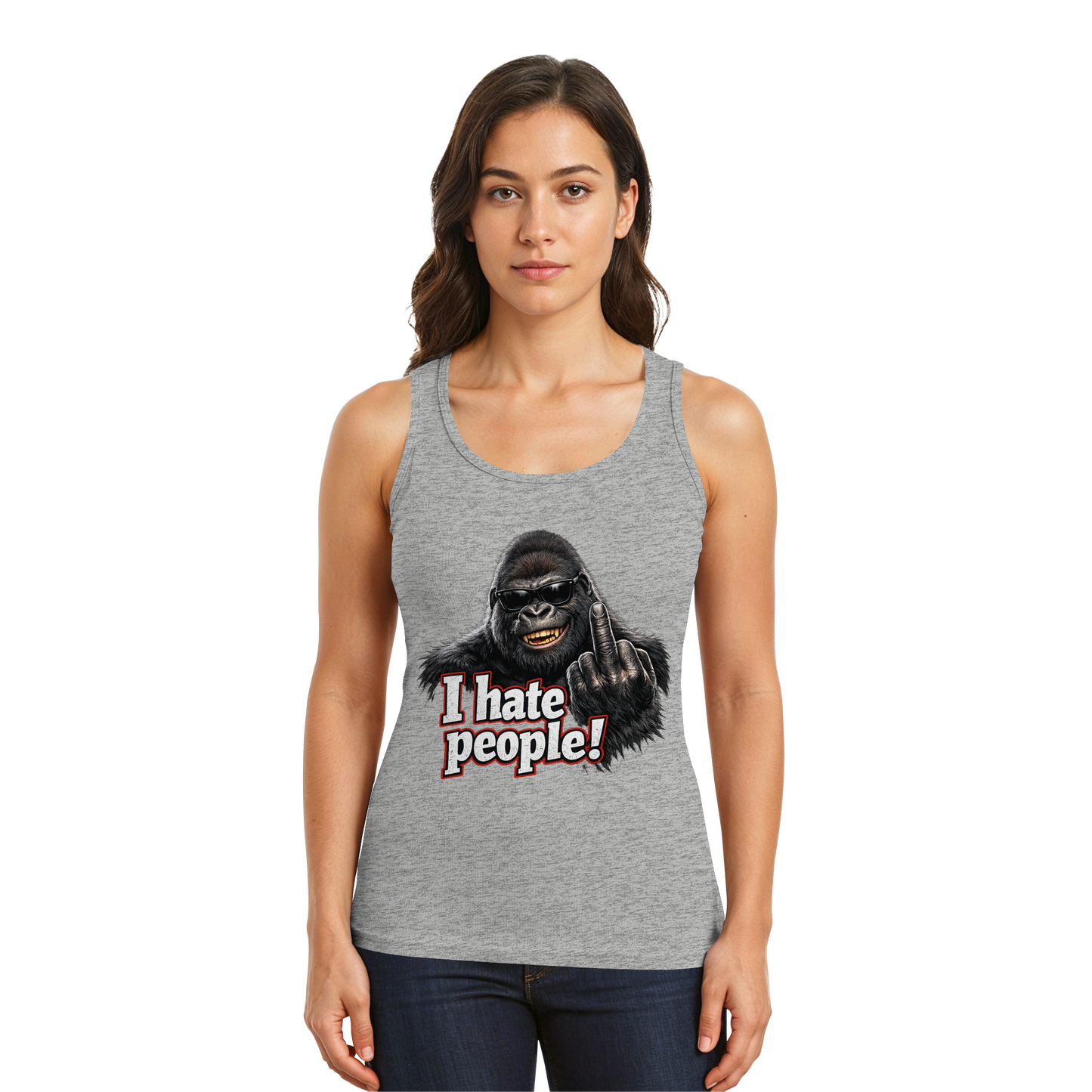 I hate people! - Herren Tank-Top Shirt