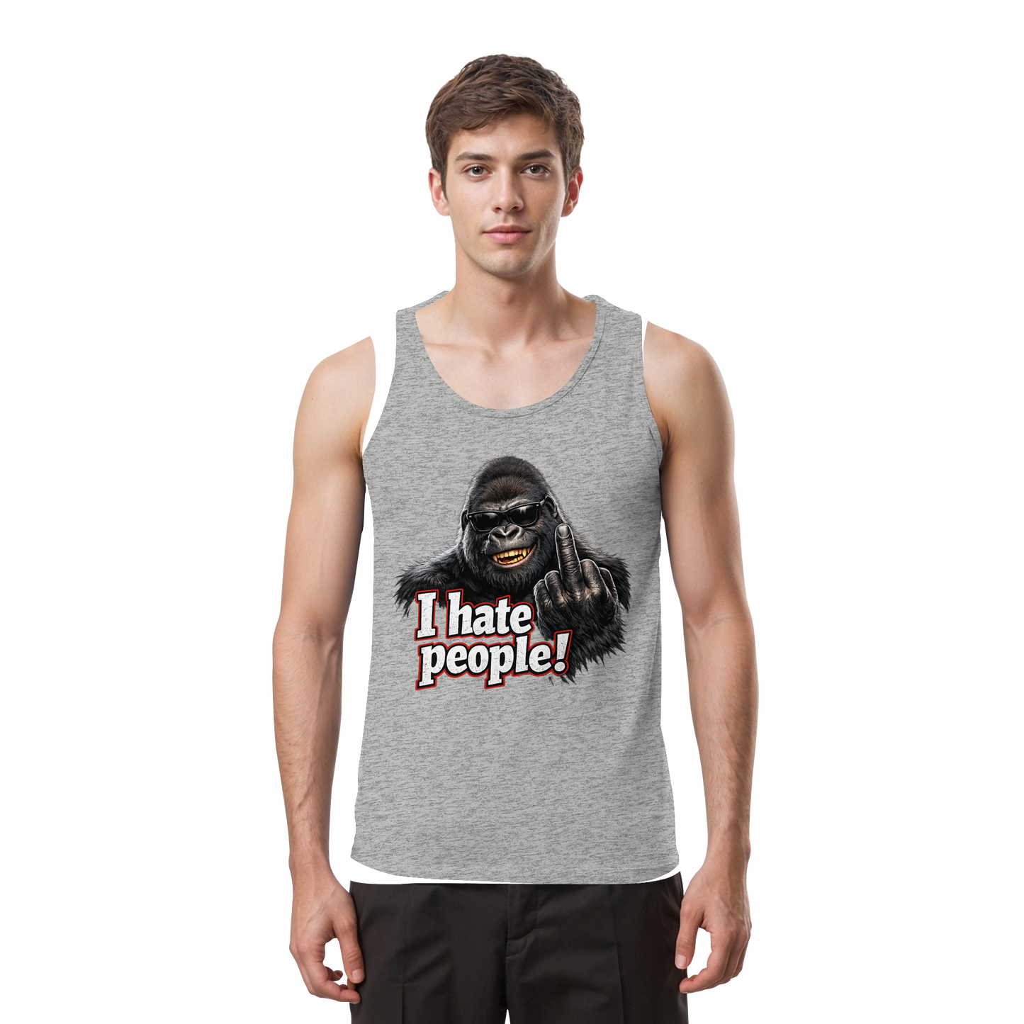 I hate people! - Herren Tank-Top Shirt