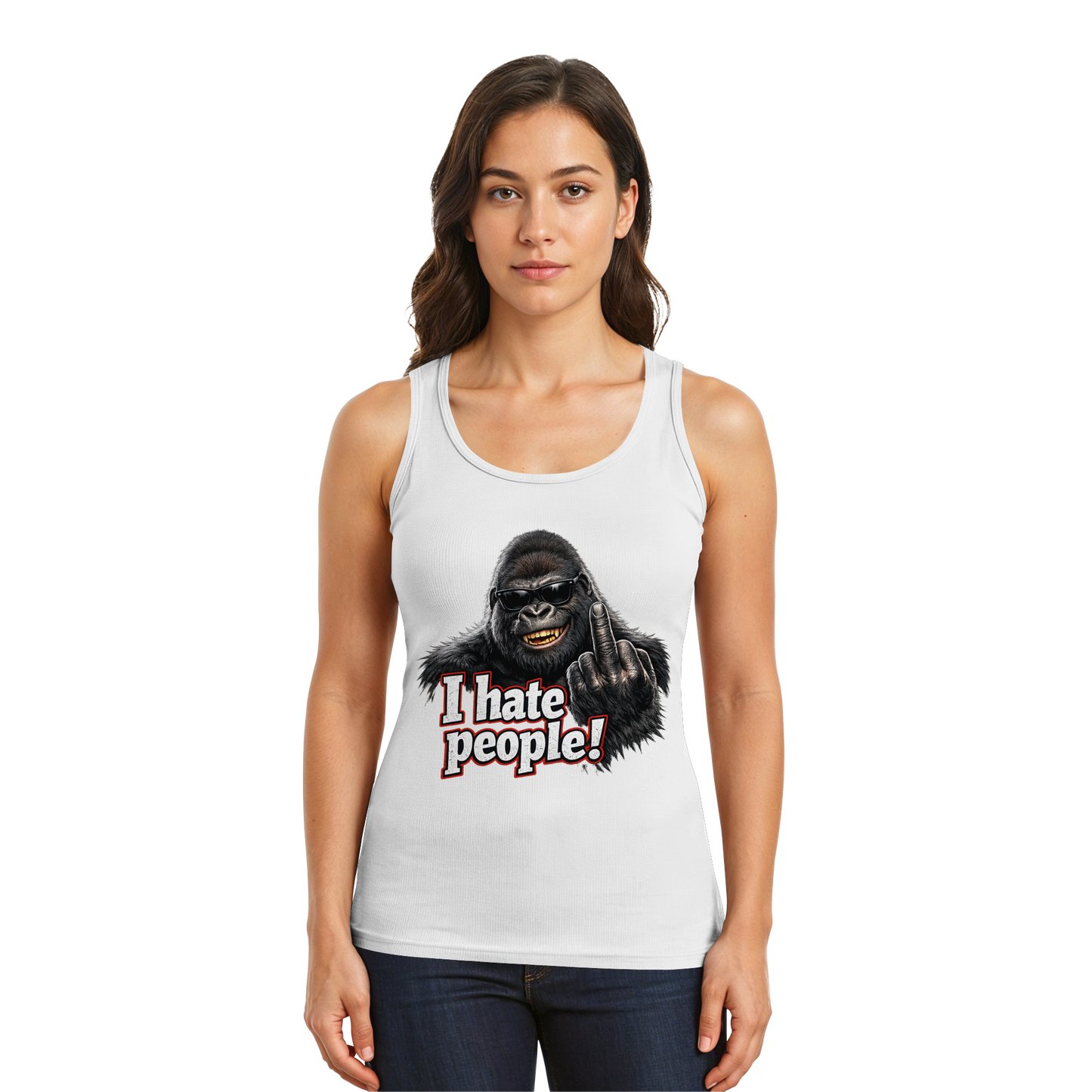 I hate people! - Herren Tank-Top Shirt