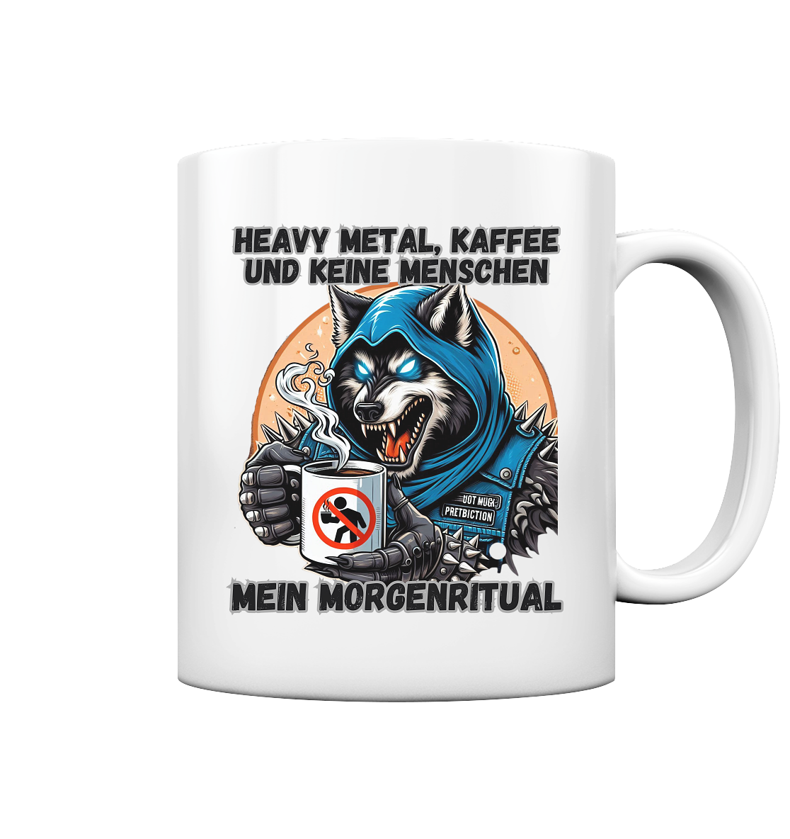 Heavy Metal, Kaffee und keine Menschen - Tasse