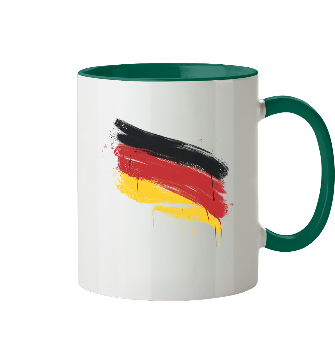 Deutschland Fahne - Tasse zweifarbig