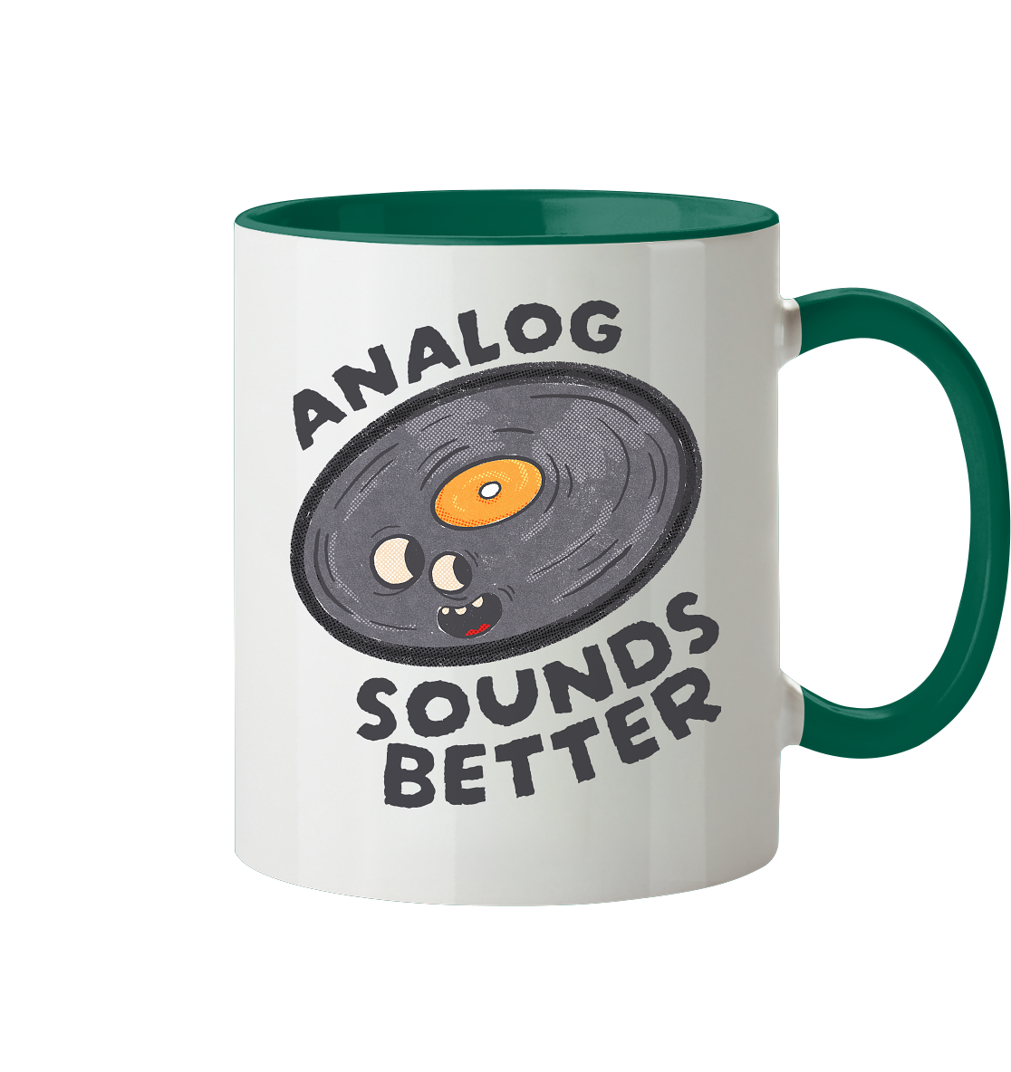 Analog Sounds Better - Vinyl - Tasse zweifarbig