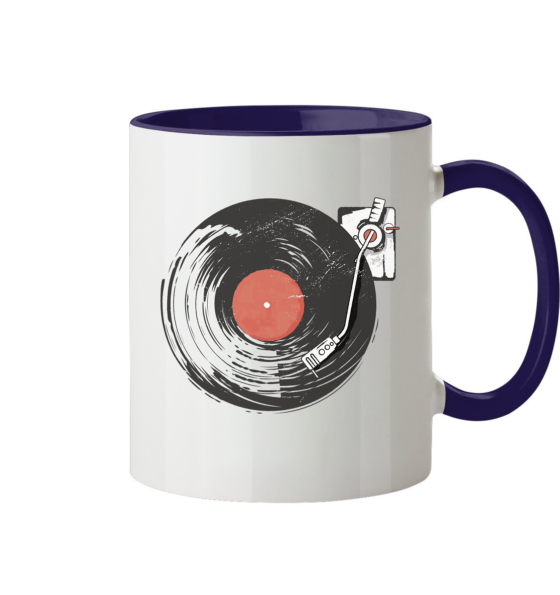 Vinyl Schallplatten - Tasse zweifarbig