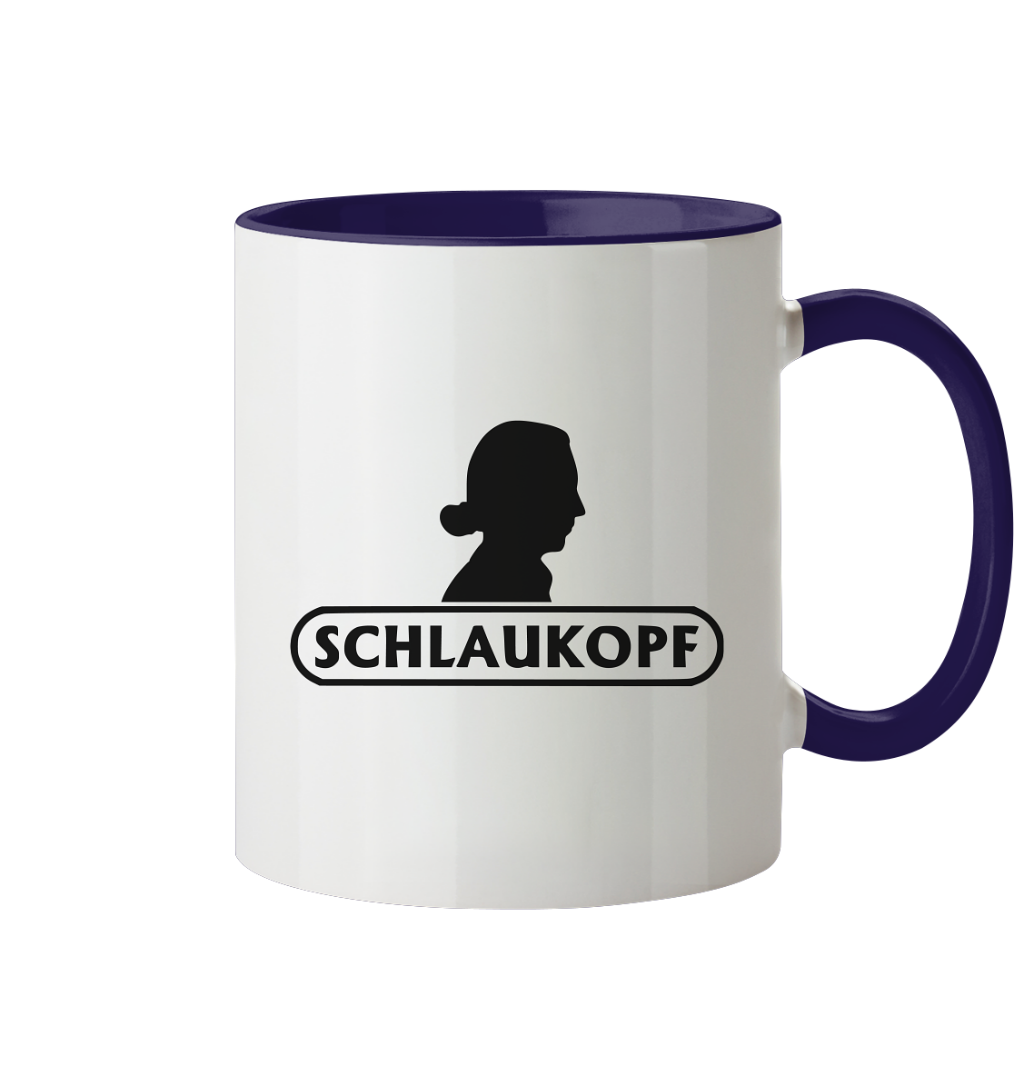 Schlaukopf - Tasse zweifarbig