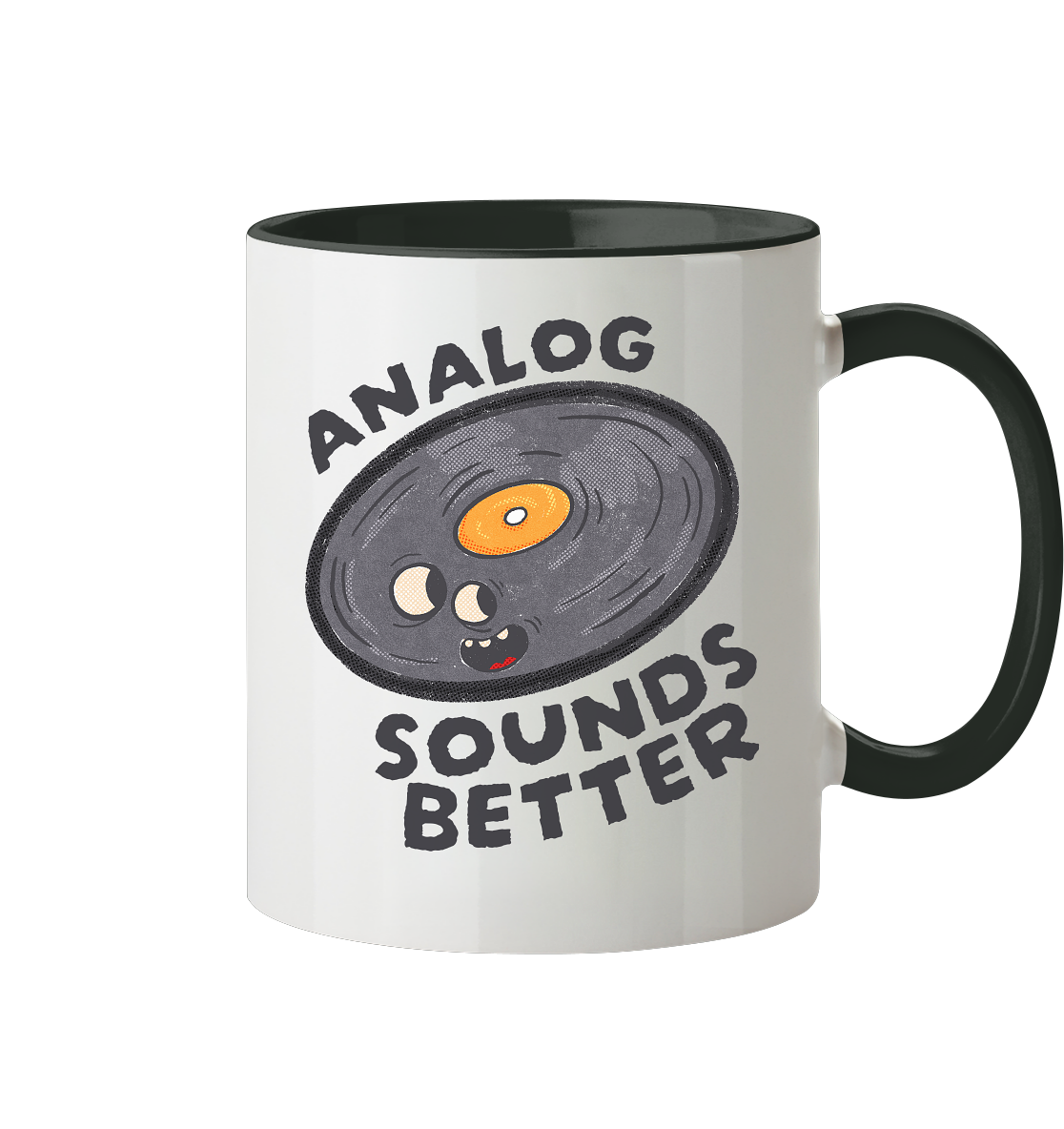 Analog Sounds Better - Vinyl - Tasse zweifarbig