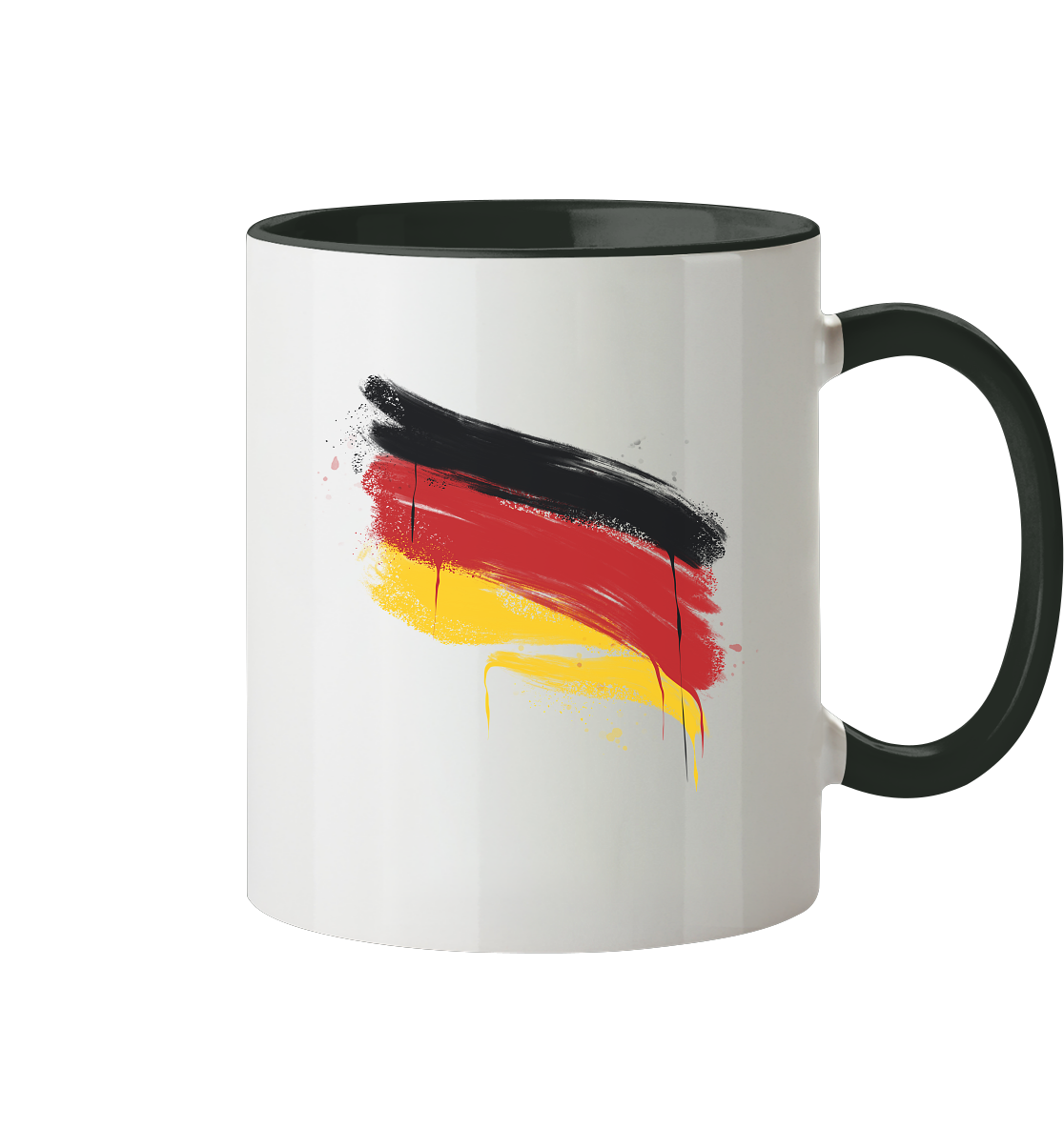 Deutschland Fahne - Tasse zweifarbig