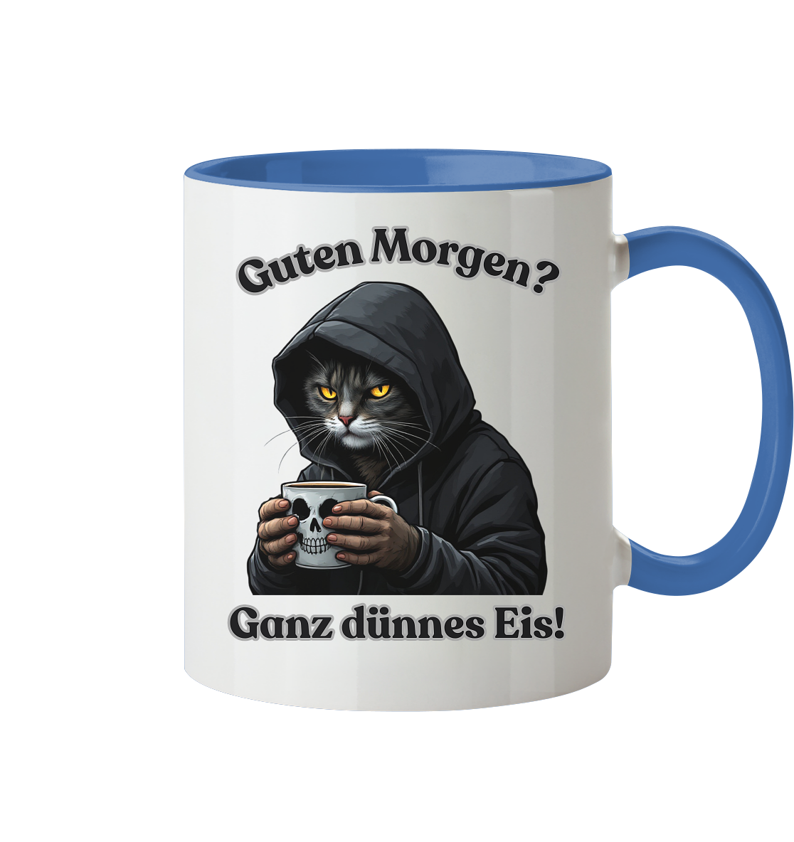 Guten Morgen? Ganz dünnes Eis! - Tasse zweifarbig