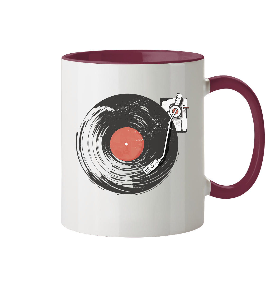 Vinyl Schallplatten - Tasse zweifarbig