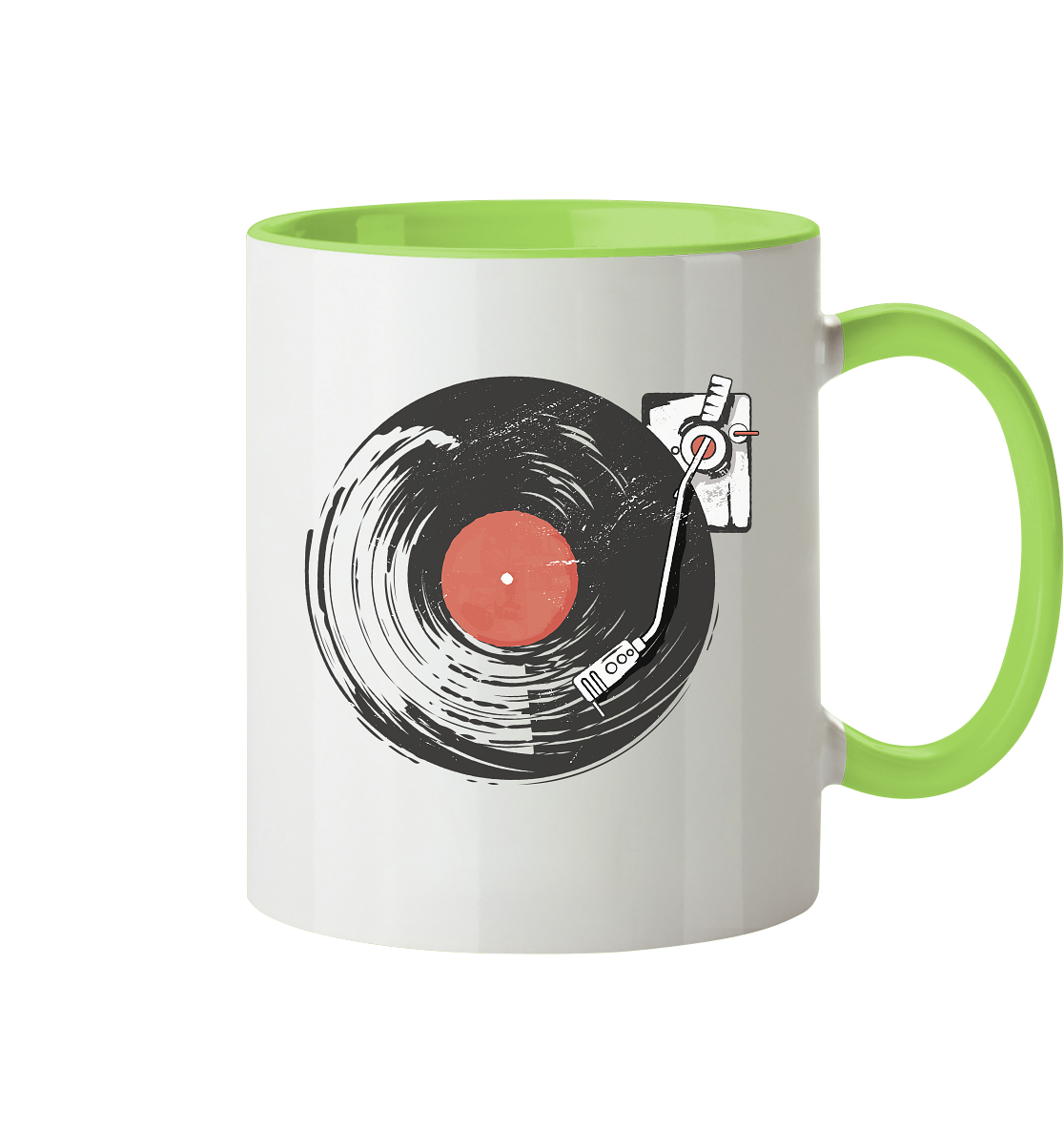 Vinyl Schallplatten - Tasse zweifarbig