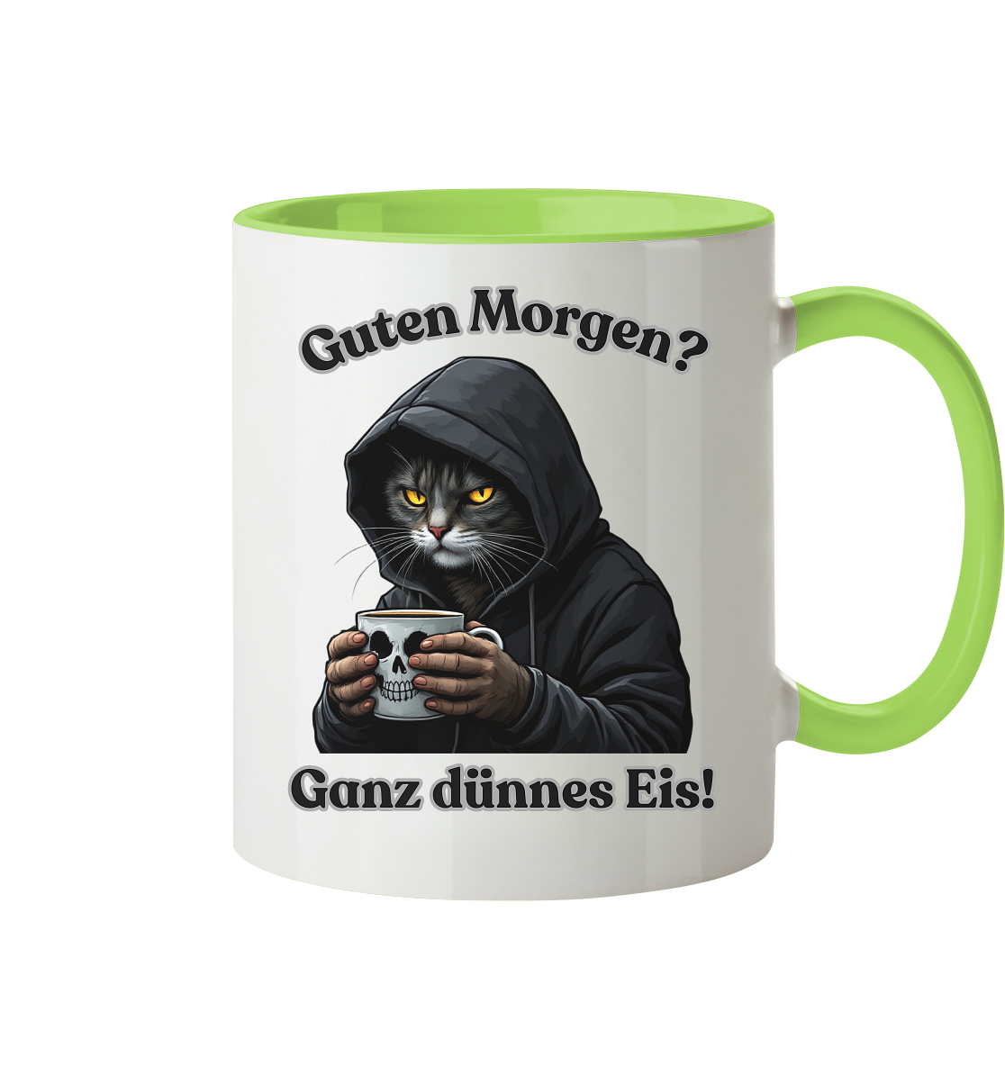 Guten Morgen? Ganz dünnes Eis! - Tasse zweifarbig