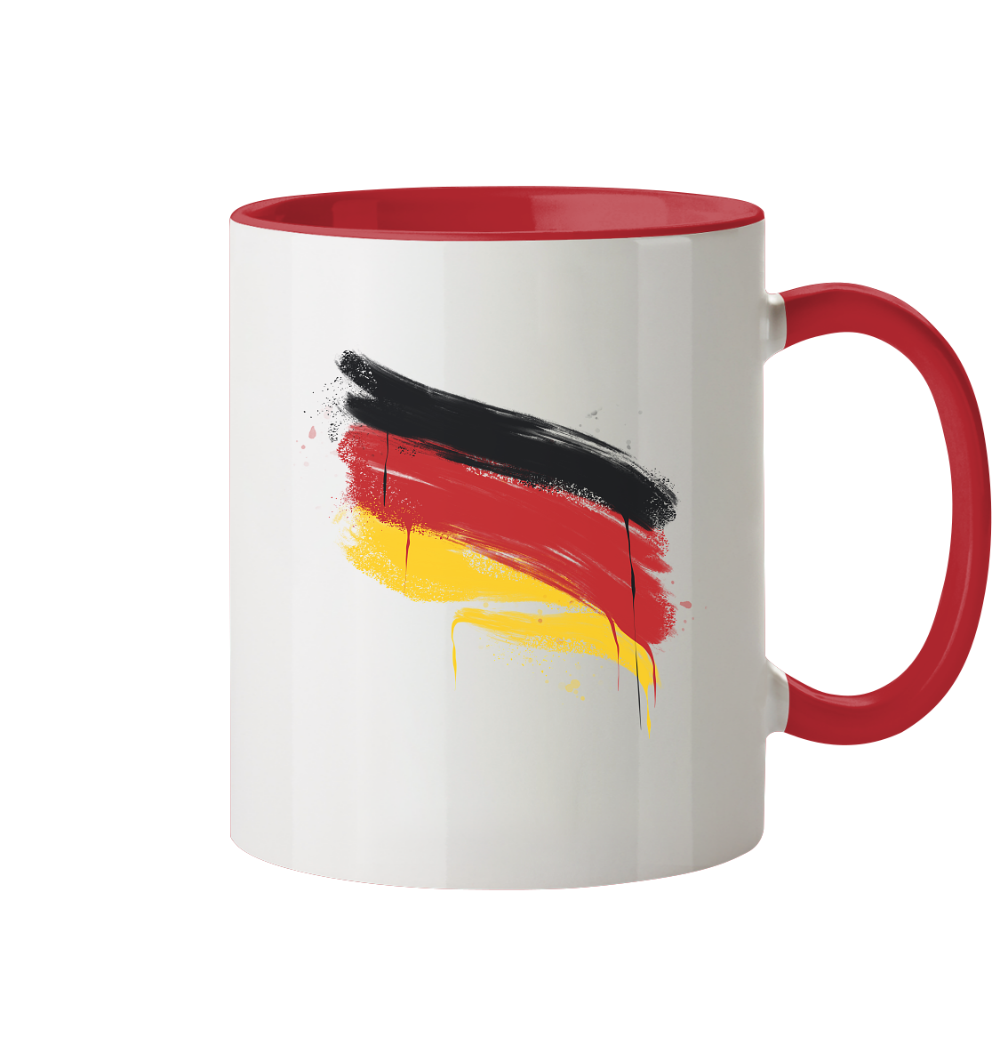 Deutschland Fahne - Tasse zweifarbig