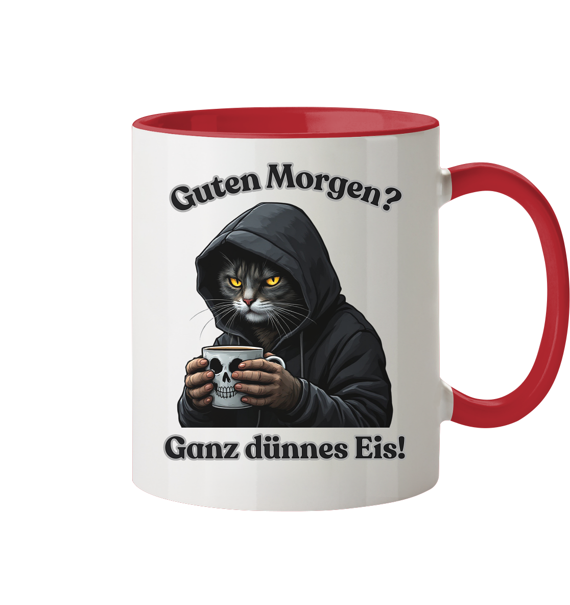 Guten Morgen? Ganz dünnes Eis! - Tasse zweifarbig