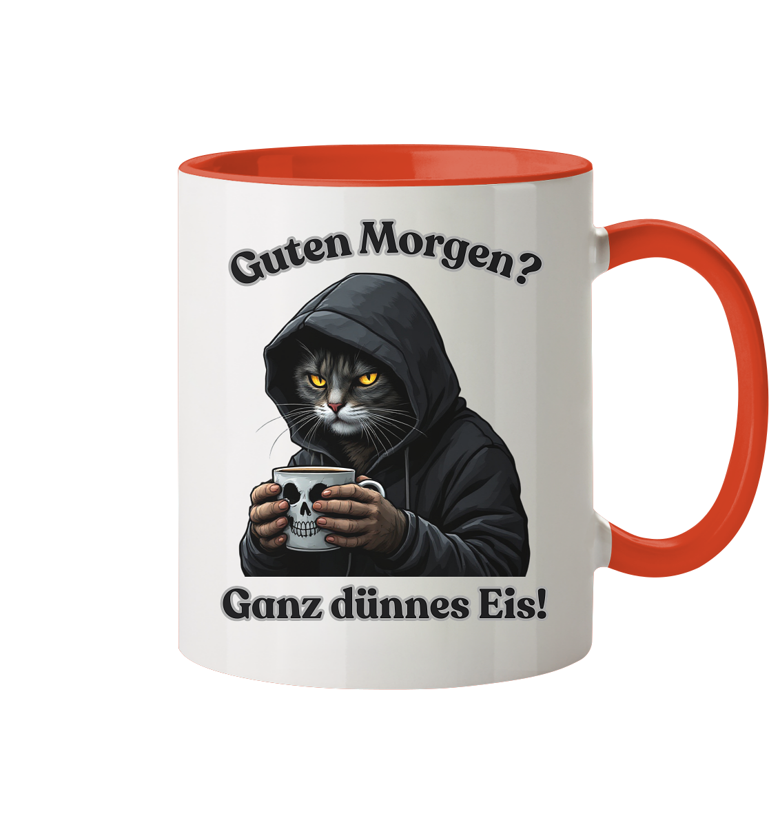 Guten Morgen? Ganz dünnes Eis! - Tasse zweifarbig