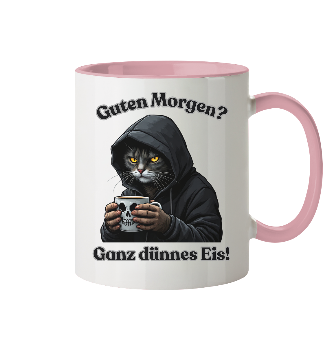 Guten Morgen? Ganz dünnes Eis! - Tasse zweifarbig