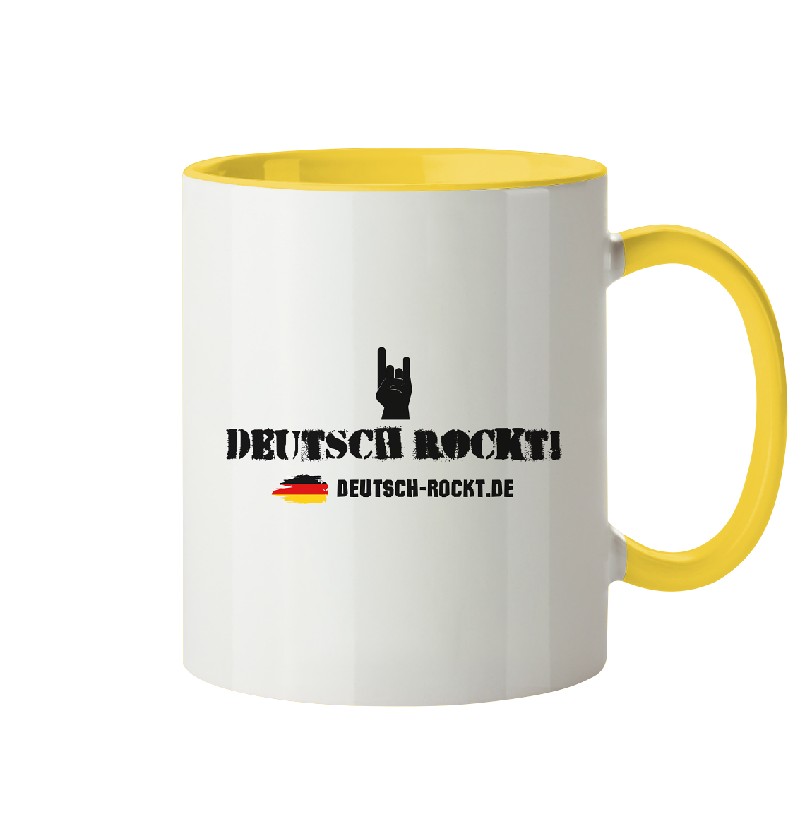 Deutsch Rockt! - Fahne - Tasse zweifarbig
