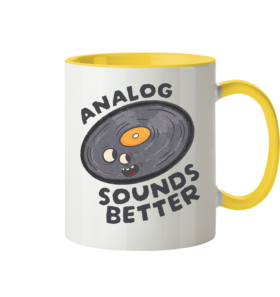 Analog Sounds Better - Vinyl - Tasse zweifarbig