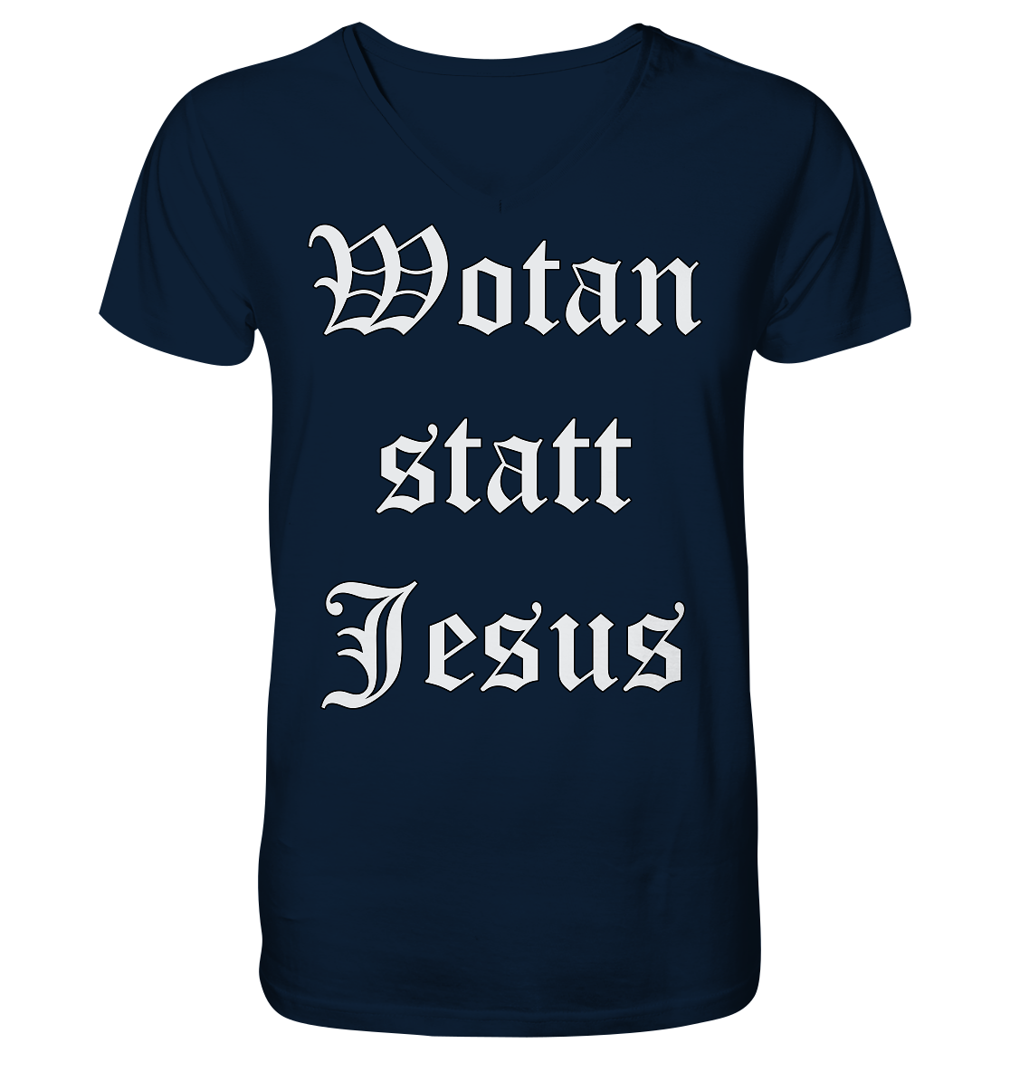 Wotan statt Jesus - Herren V-Neck T-Shirt