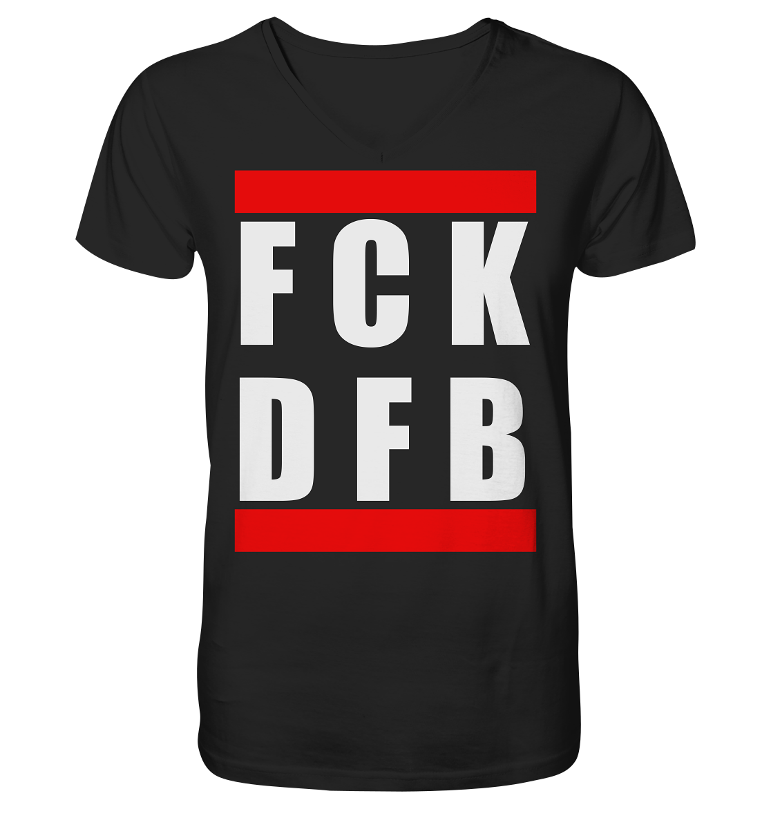 FCK DFB - V-Neck T-Shirt