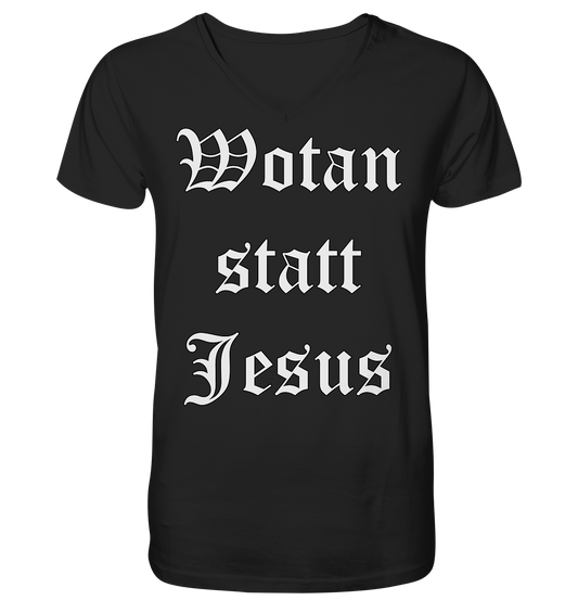 Wotan statt Jesus - Herren V-Neck T-Shirt