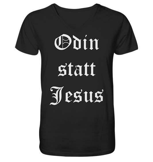 Odin statt Jesus -  Herren V-Neck T-Shirt
