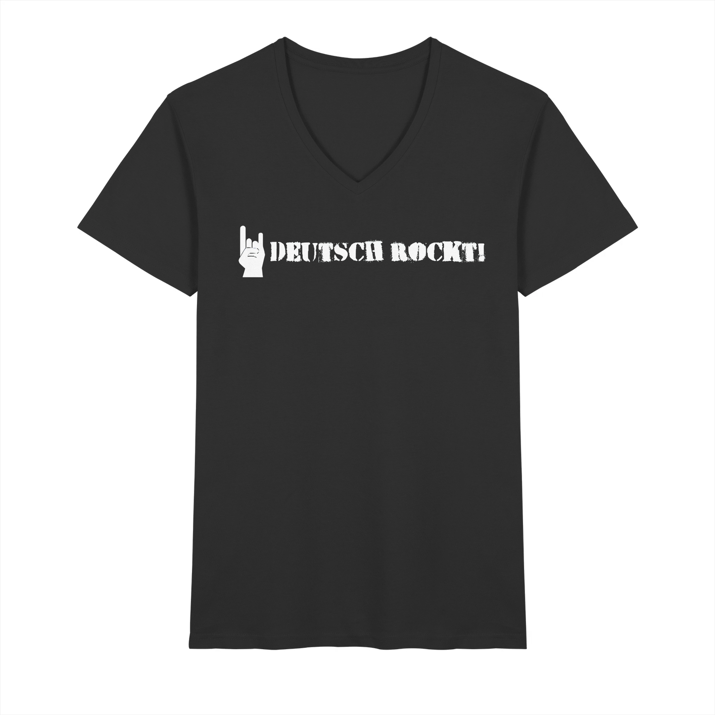 DEUTSCH ROCKT - Logo - Herren V-Neck T-Shirt