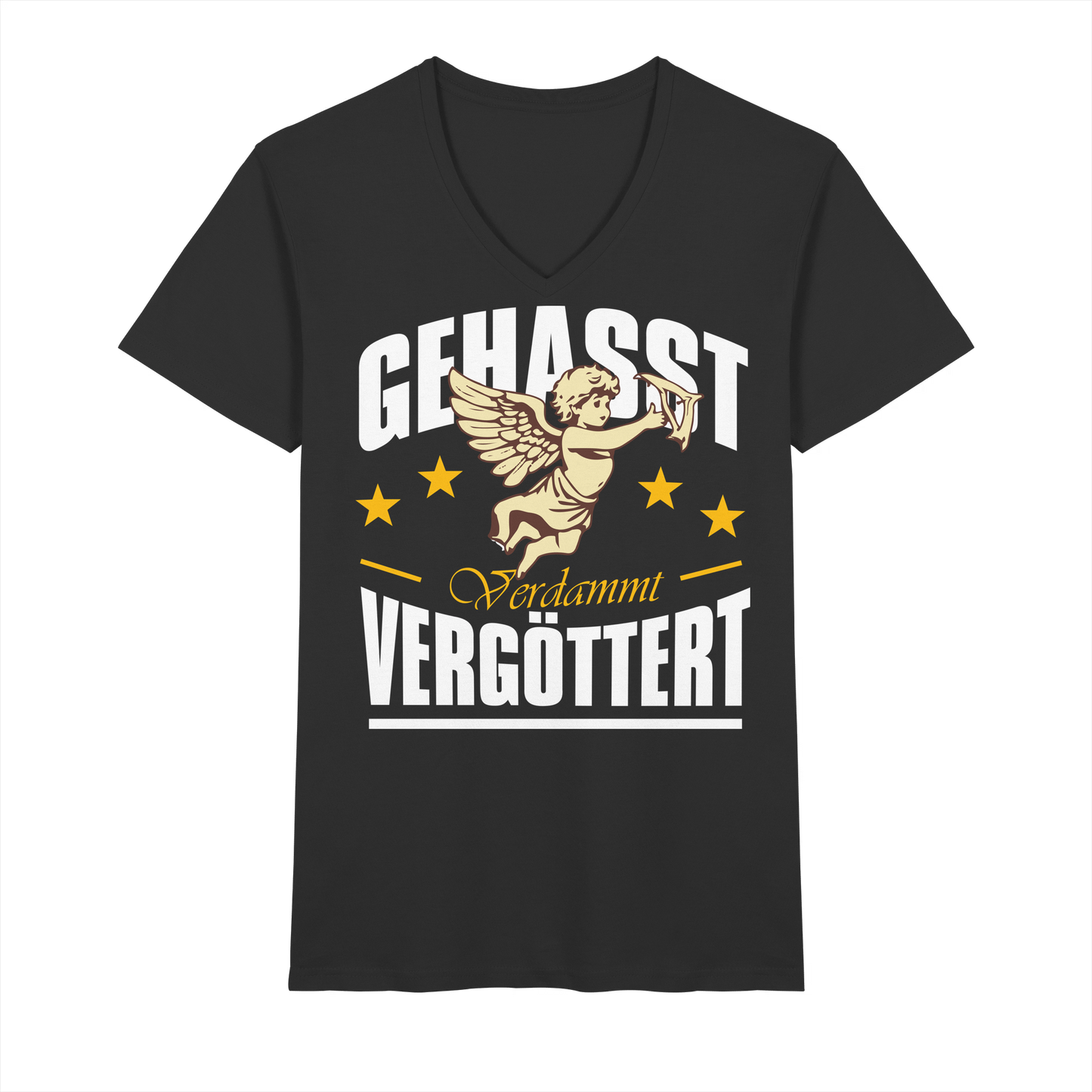 Gehasst, Verdammt, Vergöttert - Herren V-Neck T-Shirt