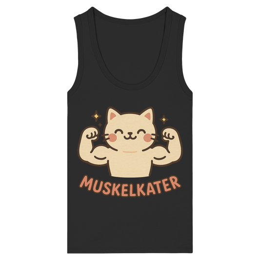 Muskelkater - Kawaii Cat - Damen Fitted Tank Top Shirt