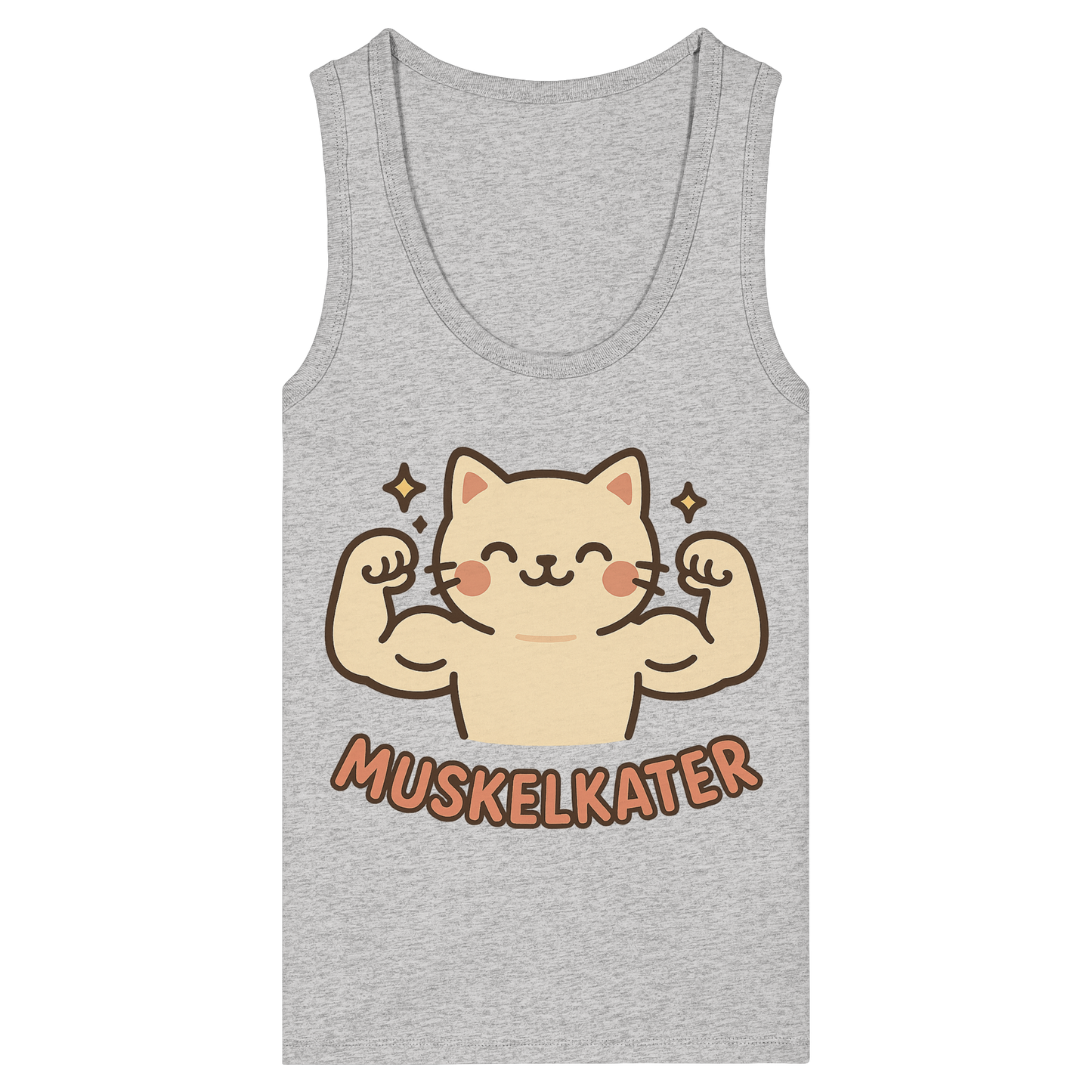 Muskelkater - Kawaii Cat - Damen Fitted Tank Top Shirt