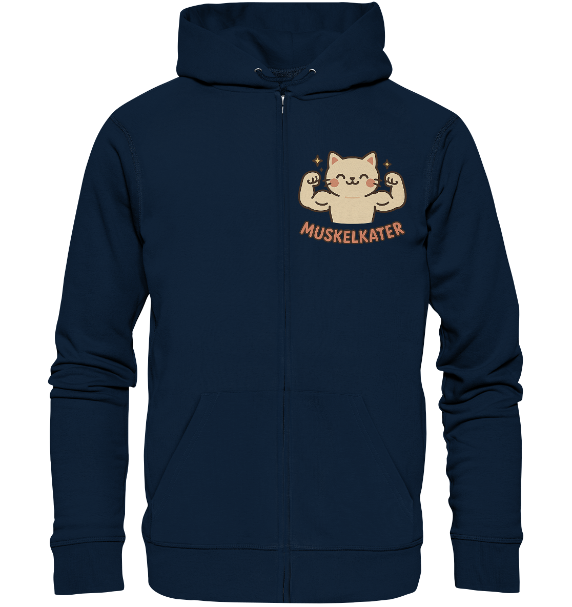 Muskelkater - Kawaii Cat - Hooded Zipper Jacke
